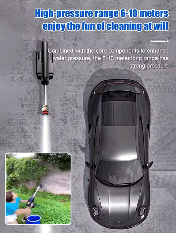 Double Battery Car Washer Gun – مسدس غسيل سيارات ببطاريتين
