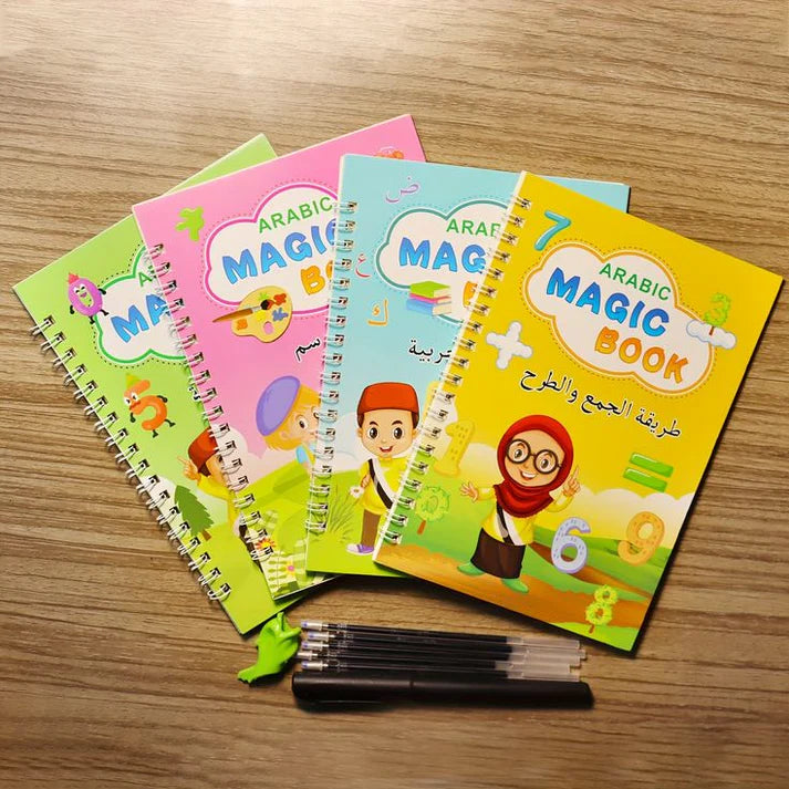Reusable Magic Practice Book for Kids – Arabic Learning