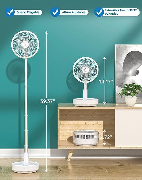 Retractable Portable Fan – Foldable, Adjustable & USB-Powered