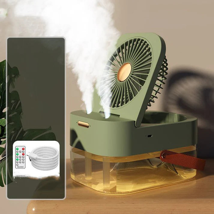 Dual Spray Cooling Fan – Mist & Air Cooler