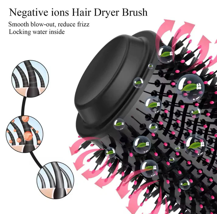 3-in-1 Hot Air Brush – Dryer, Volumizer & Straightener | فرشاة الشعر الساخنة