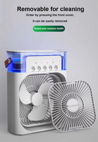 3-in-1 Portable Air Cooler with Mist, Humidifier & LED
