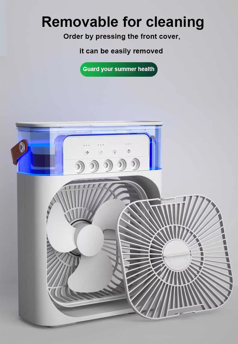 3-in-1 Portable Air Cooler with Mist, Humidifier & LED